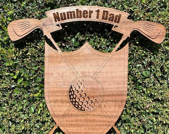 SVG File ONLY - Golf Design Plaque Laser Cut Digital File