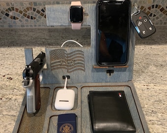 EDC Docking Station Dump Tray for Phone and Watch