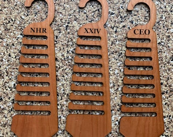 Tie Holder - Laser Cut Laser Engraved