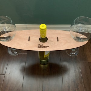 SVG File ONLY - Wine Caddy and Glass Tote Laser Cut Digital File