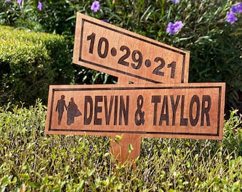 Laser Cut Personalized Street Sign