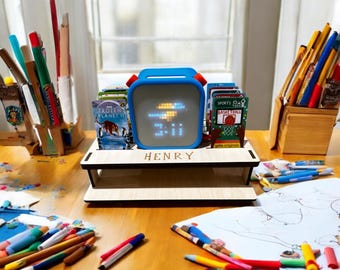 SVG File ONLY - Yo Audio Player Stand and Storage Center Laser Cut Digital File