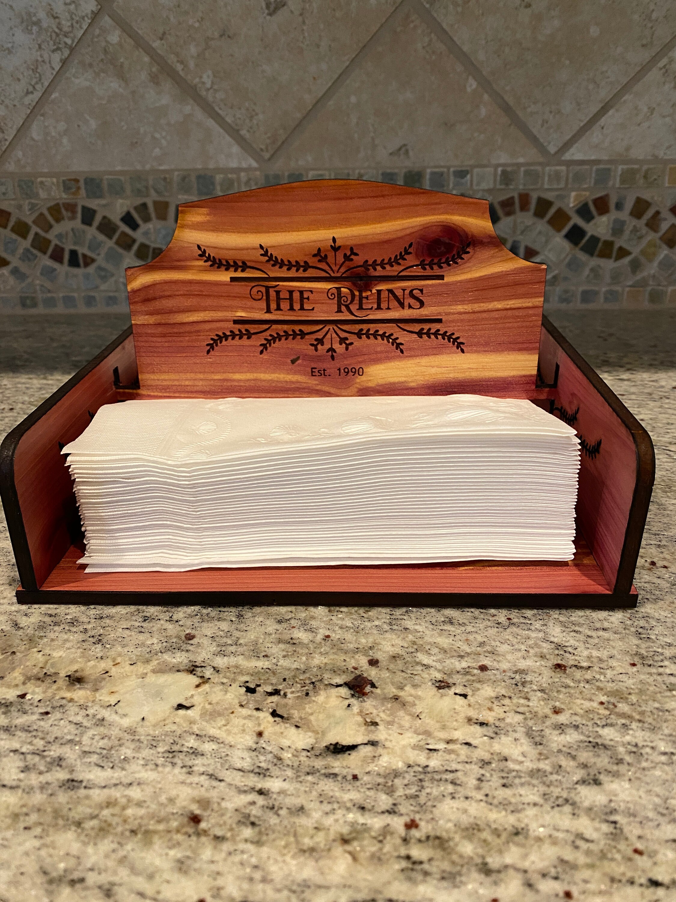 SVG File ONLY Napkin Holder Laser Cut Digital File Etsy Canada