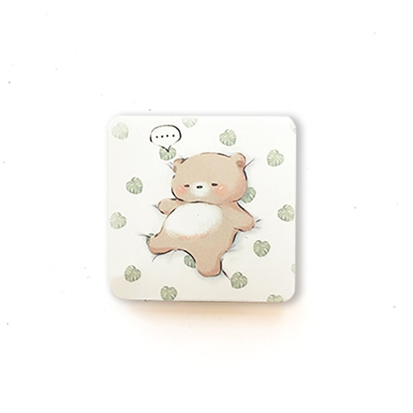 NOT TODAY BEAR - Cute Bear Sleeping Vinyl Sticker/ Die Cut Stickers/ Laptop Stickers/ Bottle Stickers