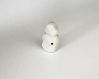 Small Sitting Porcelain Cloud Bunny / Ceramics / Clay Animals