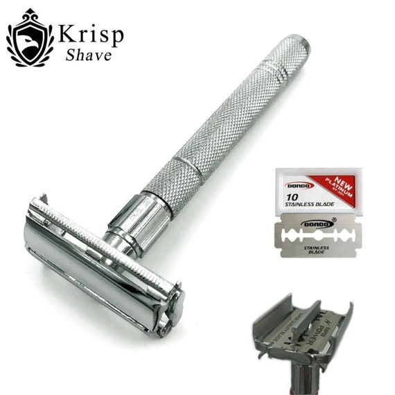 5 ASTRA SHAVING BLADE GOLD BEARD CUT THROAT BUMP FREE DOUBLE EDGE SAFETY RAZOR