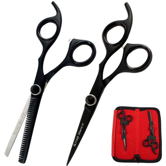 Professional Home Hair Cutting Kit - Quality Home Haircutting Scissors  Barber/Salon/Home Thinning Shears Kit with Comb and Case for Men and Women