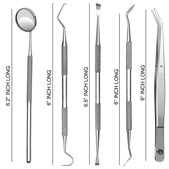 Gomme dentaire avec curette de détartrage - inoxydable