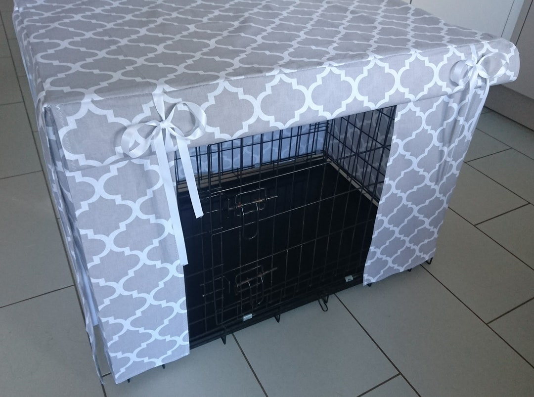 Dog Crate Cover ~ Custom Made ~ 100% Cotton Fabric ~ Crate Cover ~ Made ...