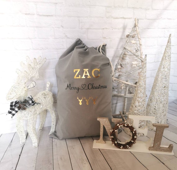 Personalised Santa Sack Custom Christmas Sack Name Christmas - Etsy UK