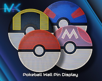 Pokeball Wall Pin Display