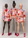 Handmade Pop Heart Collection Made for 12 inch Fashion Dolls - Original, Curvy, and Male Doll Fit