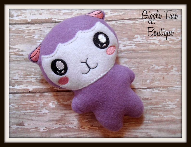 purple lamb stuffed animal