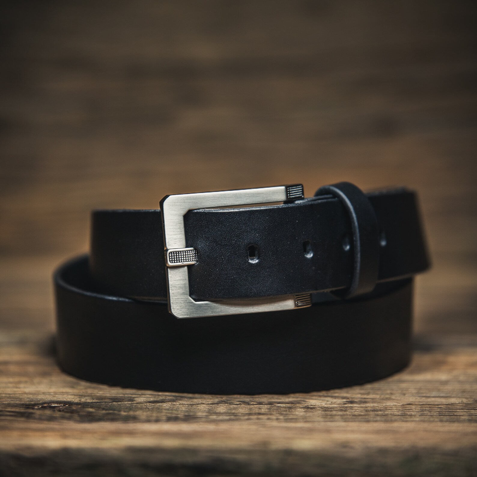 Handmade Full Grain Black Leather Belt Leather Belt Etsy