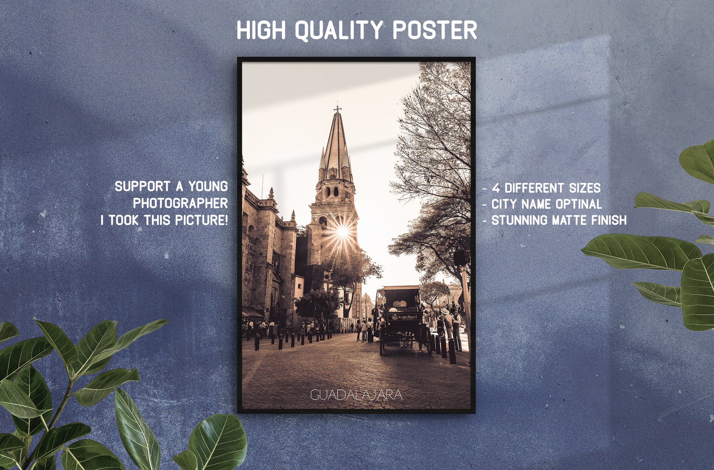 Cathédrale de Guadalajara, Jalisco, Mexique Affiche Fine Art Photo Print