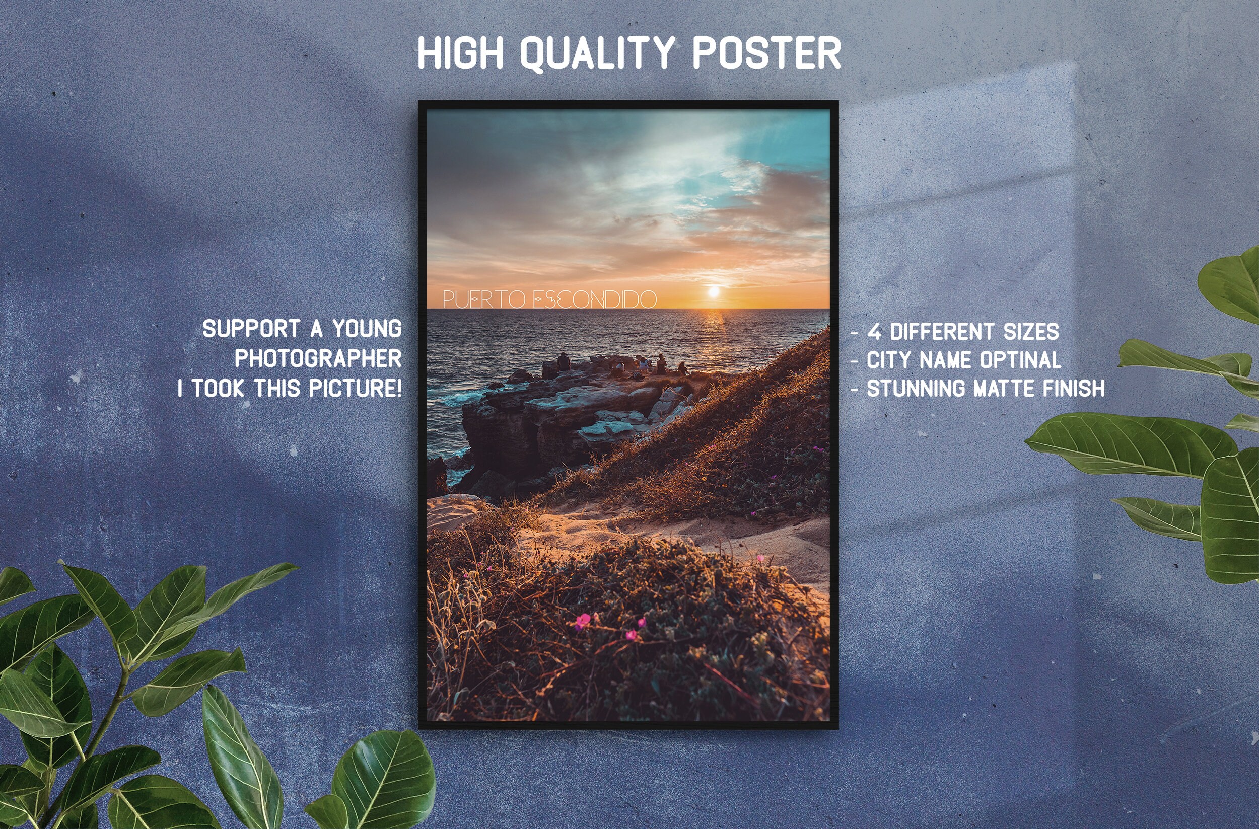 Puerto Escondido, Oaxaca, Mexique Posterfine Art Photo Print