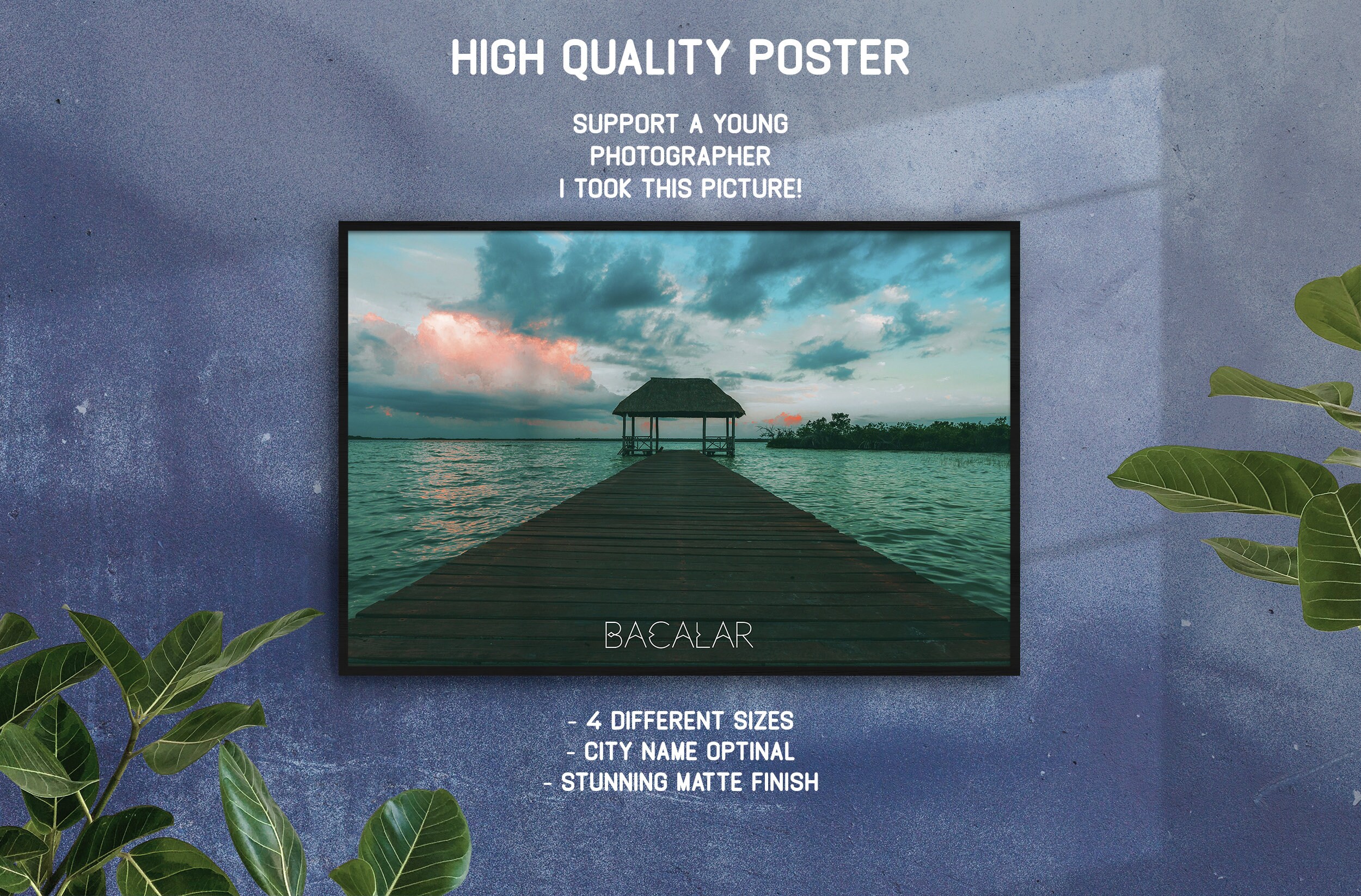 Bacalar, Quintana Roo, Mexique Poster Fine Art Photo Print