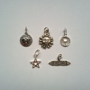 Pick a Pendant 1 Small Vintage Pendant or Charm 925 Sterling Silver