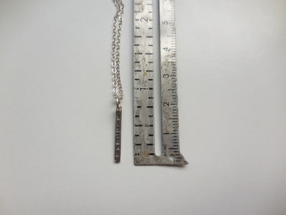 Tiny Rectangular Sisters Pendant  16 Inch Necklac… - image 8