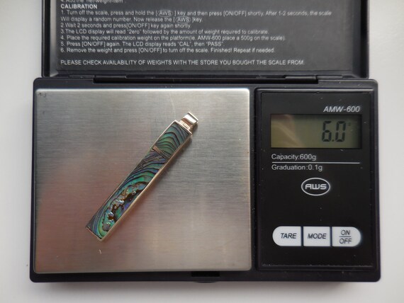 Long Rectangular Rectangle Shape Abalone Pendant … - image 9