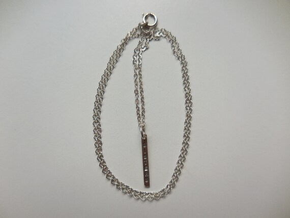 Tiny Rectangular Sisters Pendant  16 Inch Necklac… - image 6
