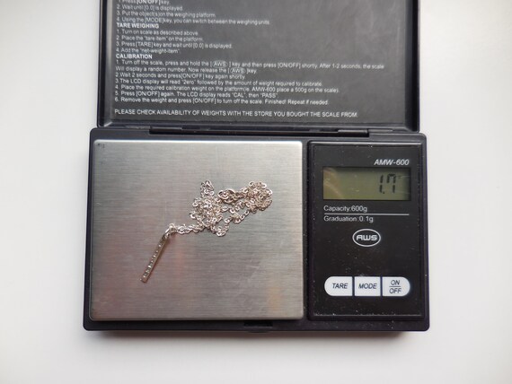 Tiny Rectangular Sisters Pendant  16 Inch Necklac… - image 9