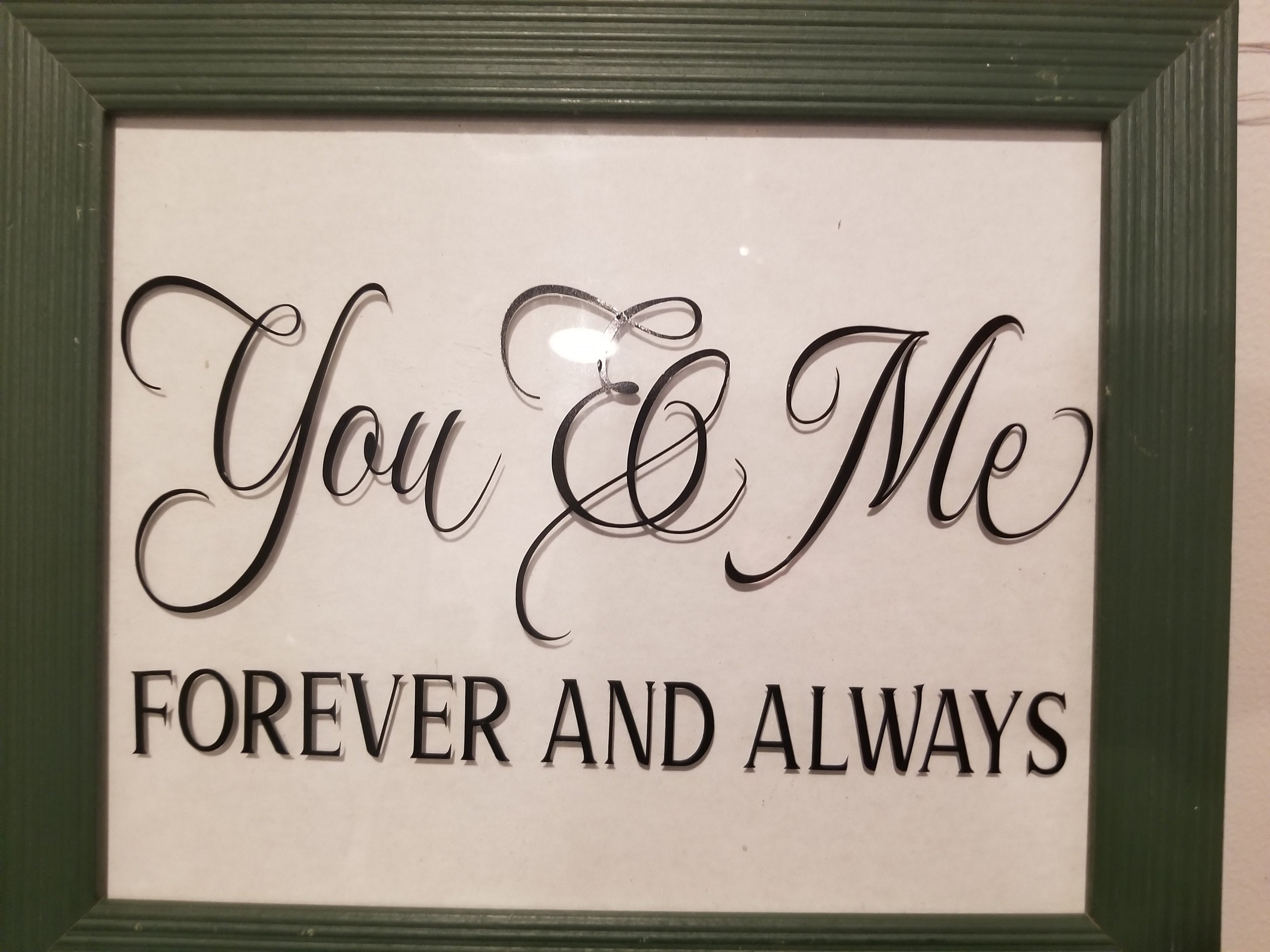 Vinyl Saying on Picture Frame. Etsy