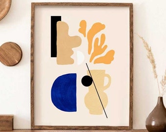 Henri Matisse Print, Printable Wall Art, Abstract Art Print, Contemporary Art Print, Modern Wall Decor, Minimalist Poster, Boho Home Decor