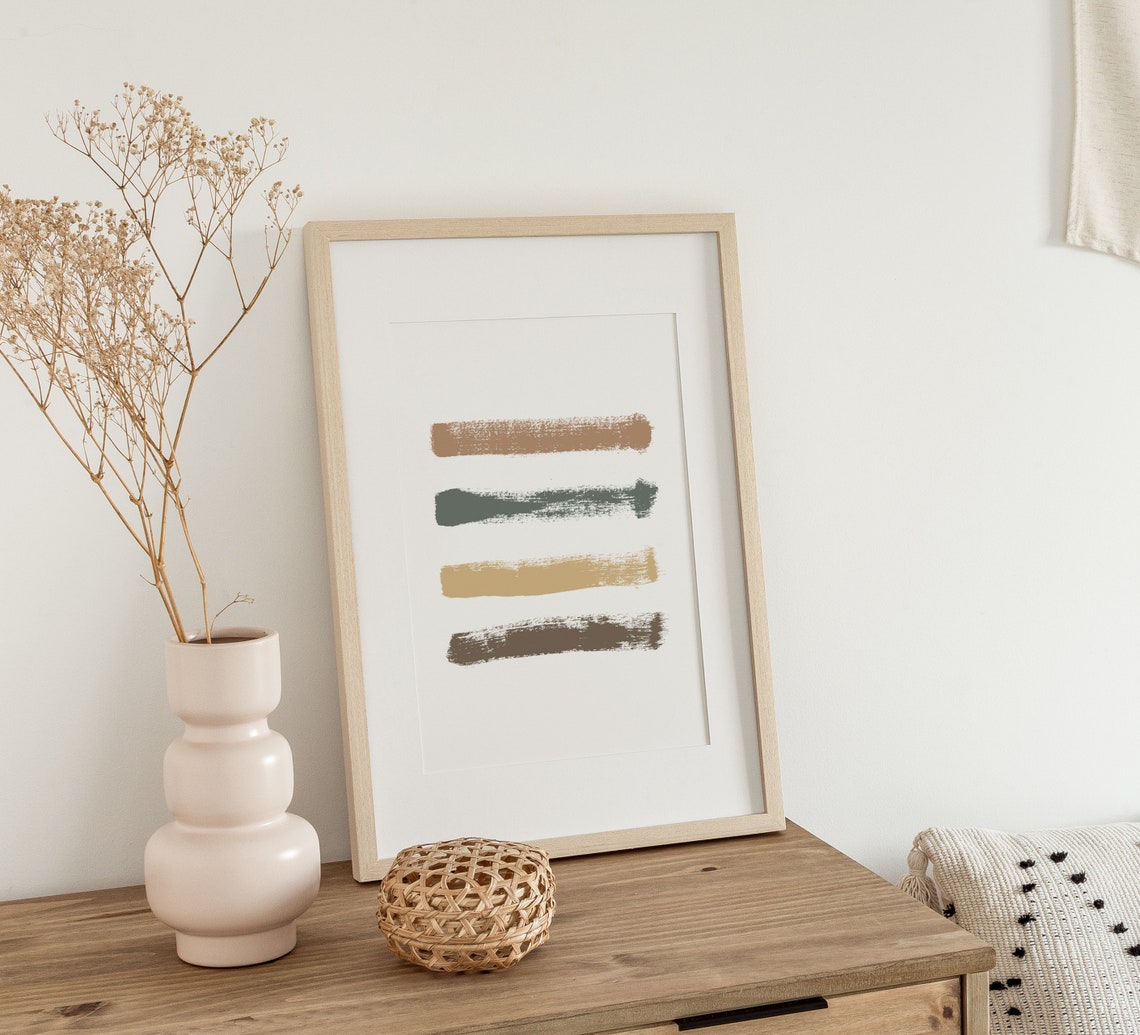 Boho Beach Wall Art Set of 2 Coastal Gallery Wall Printable Etsy