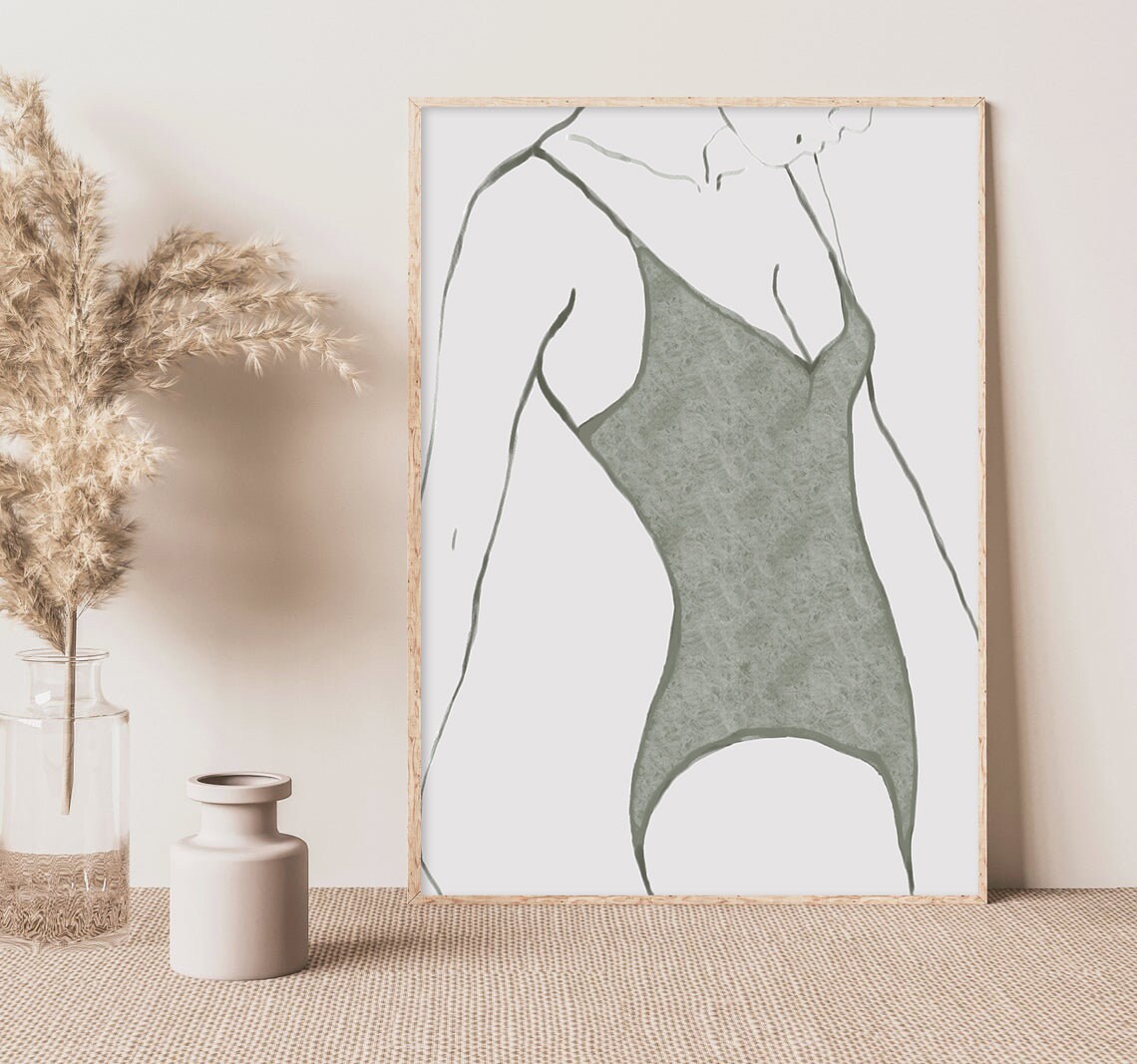 Boho Blue Wall Art Set of 5 Beach Wall Decor Sets Tropical Etsy UK