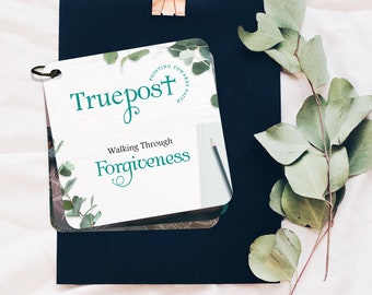 Scripture Devotional Cards on Forgiveness, Bible Study Cards, Encouragement Gift