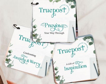 Scripture Devotional Card Collection, Scripture Cards for Prayer Anxiety and Inspiration, Set of 3