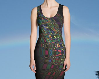 Midnight Samba Sublimation Cut /& Sew Dress Design by Andrew Neil Olscher