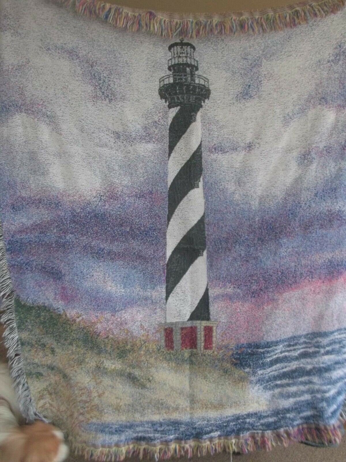 LIGHTHOUSE nautical BEACH tapestry throw BLANKET light house Etsy