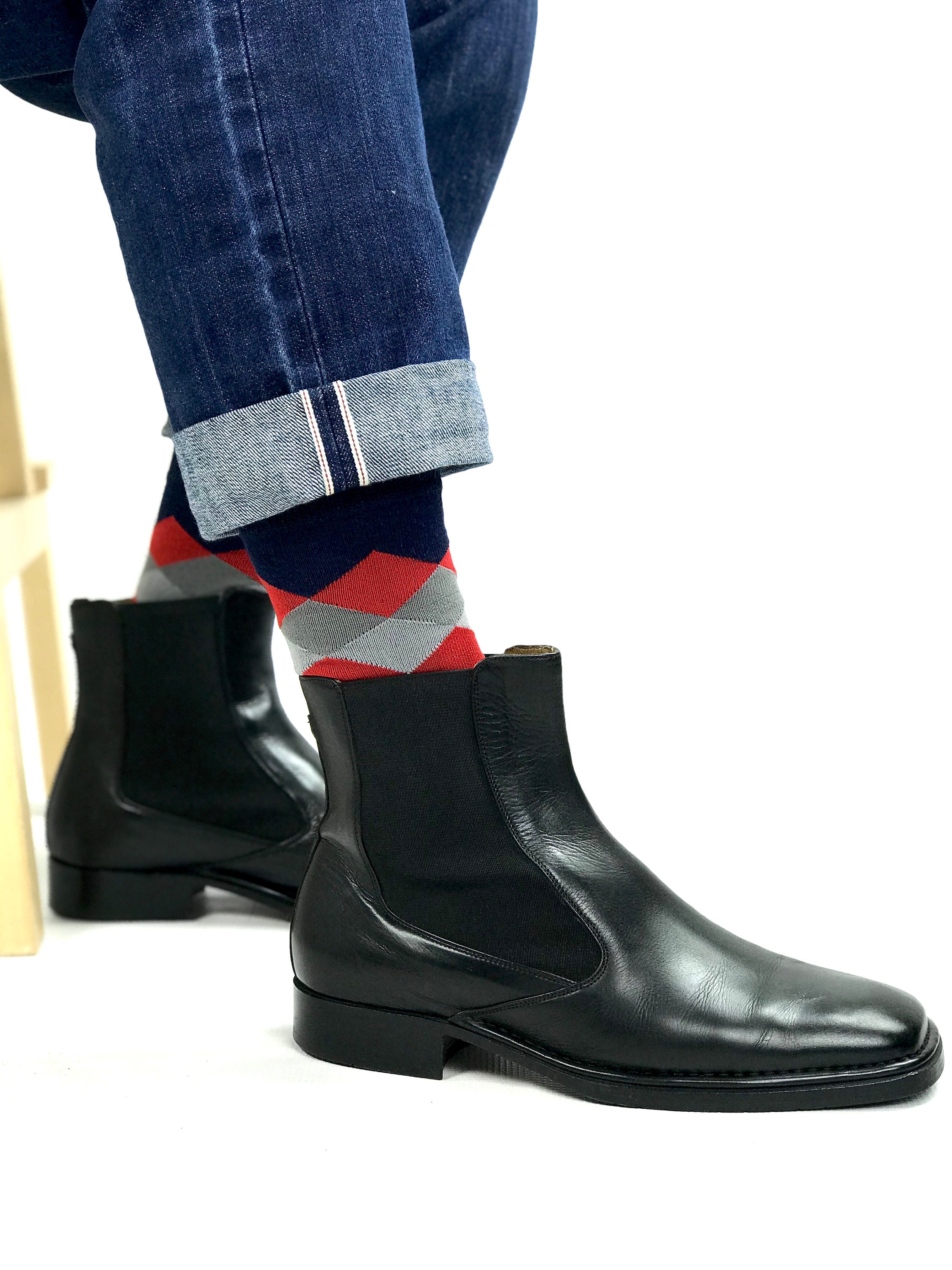 BALLY Black Leather Chelsea Boots SIZE USA 9 Etsy