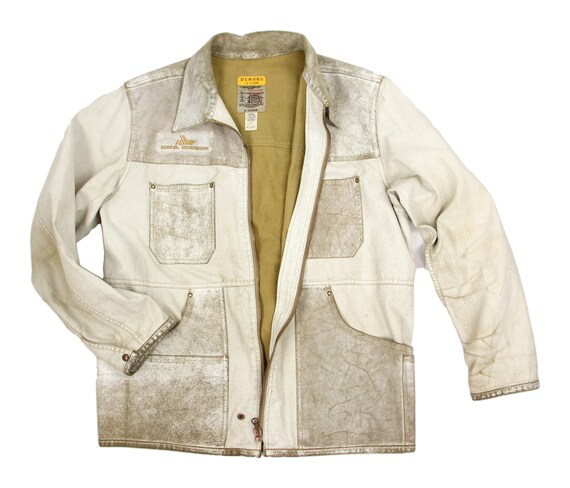 Vintage Diesel Workwear Coated Canvas & Leather Ut