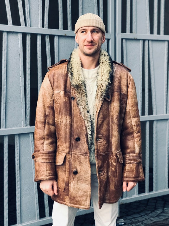 Rugged Style Men's Supple Sheepskin 