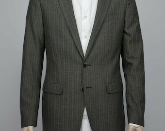 CORNELIANI gray wool/cotton blazer SIZE US 38