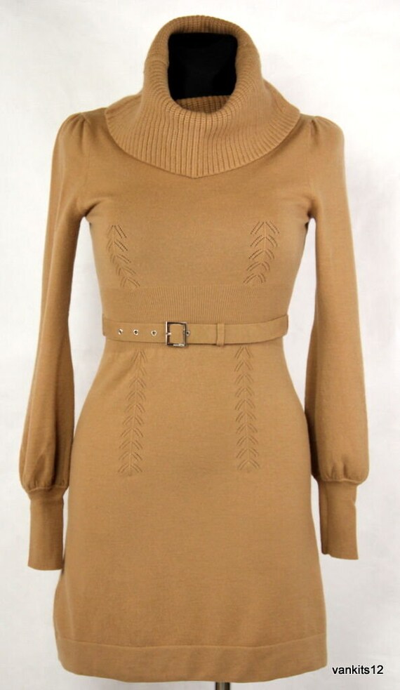 Karen Millen Wool Blend Long Sleeve Knit Dress SIZ
