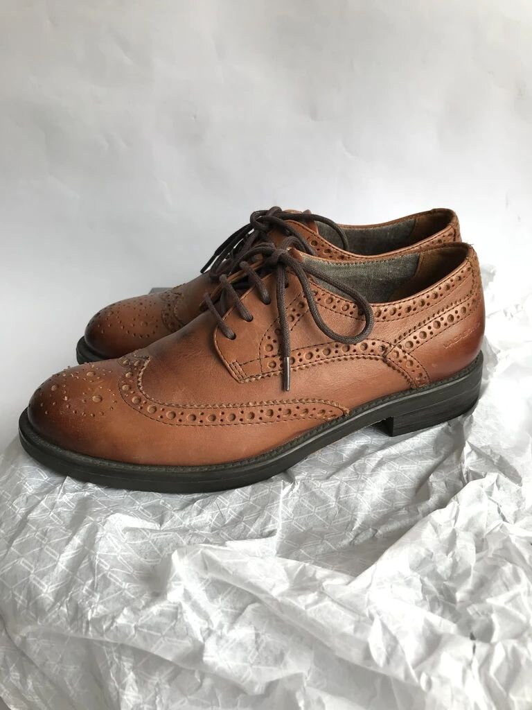 Vagabond Brown Leather Wingtip Brogue 
