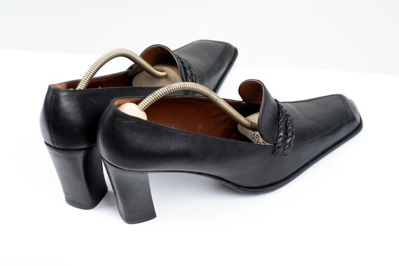 Trotteurs BALLY Suisse En Cuir Noir - Taille 41 - Occasion - Vintage - Qualité Suisse