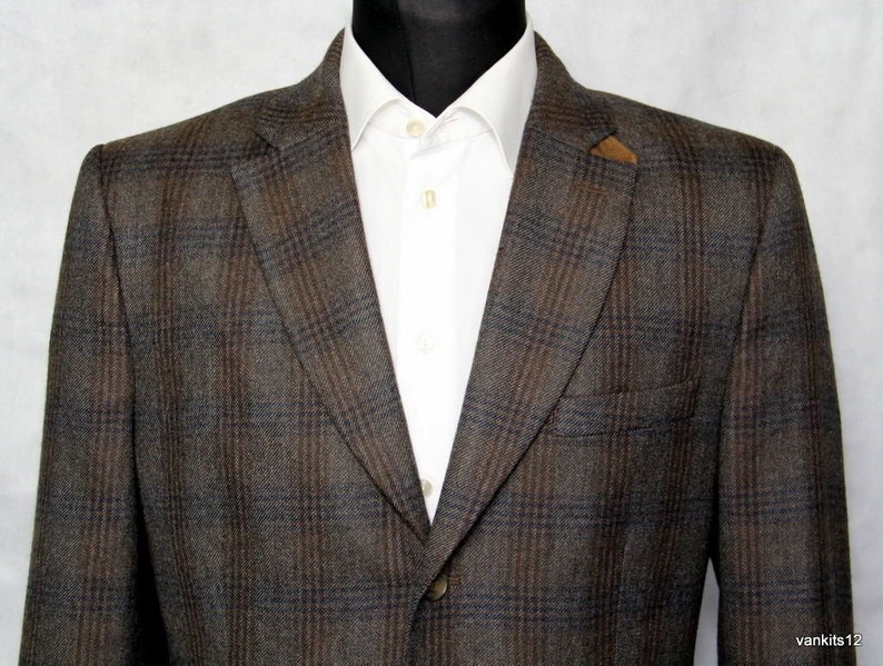 Joseph Abboud 100% Wool Plaid Sport Coat Blazer Jacket Size - Etsy