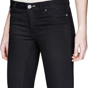 Acne Kex Wet Black Skinny Fit Black Stretch Jeans, Size 27/34