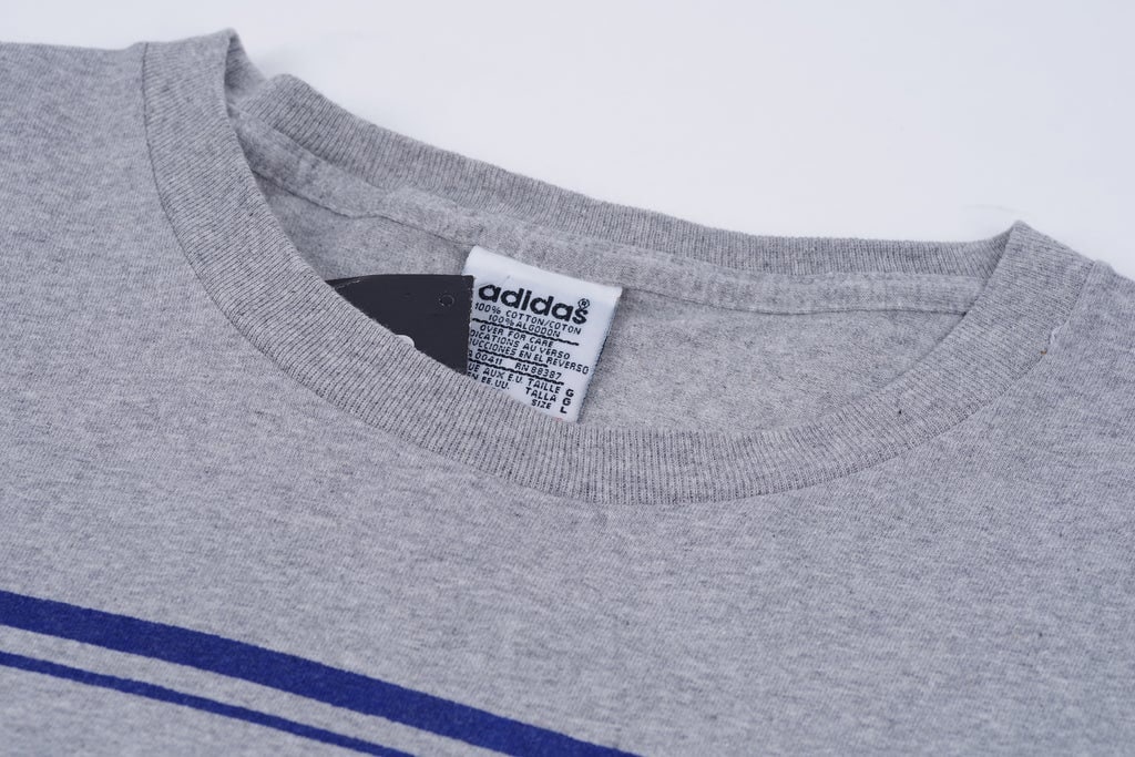 Vintage Made in USA Adidas Originals Gray T-shirt, Size Men's L - Etsy