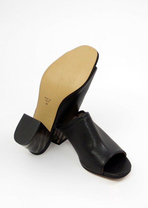 KURT GEIGER Black Block Heel Mules, EU 36, US6, U… - image 6