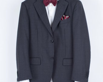 Suitsupply 2 Button Super 110's Wool Striped Gray Blazer – Size US 40R / EU 50R