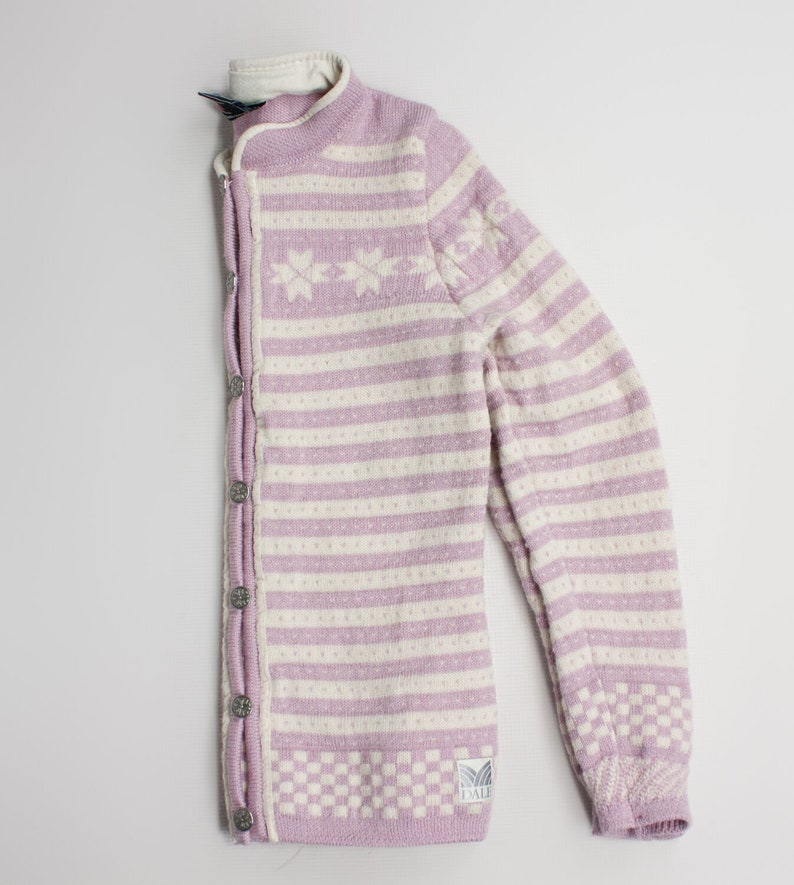 DALE of NORWAY women/'s nordic 100/% wool pink cardigansweater XXS