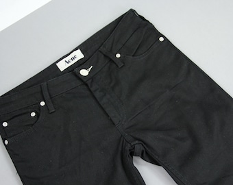 Acne Studios Kex Wet Black Skinny Jeans, Women's W27 L34