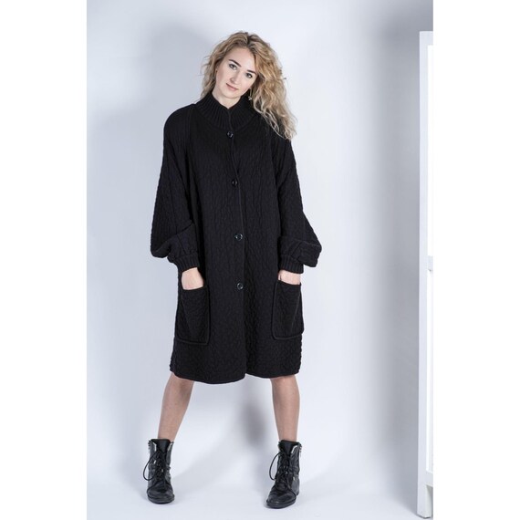 Valentino Oversized Chunky Wool Coat / Cardigan wi