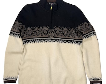 Dale of Norway Zip Neck Slim Fit Merino Wool Sweater – Women's Size L